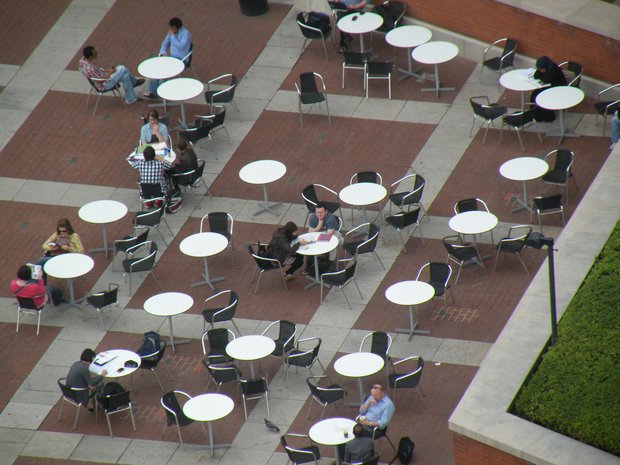  terrasse de café, British Library